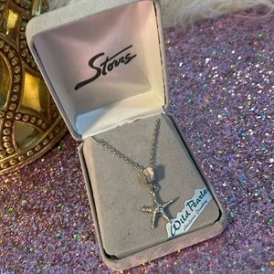 NIB NEW Storrs Silver Starfish Wild Pearle Abalone Jewelry
